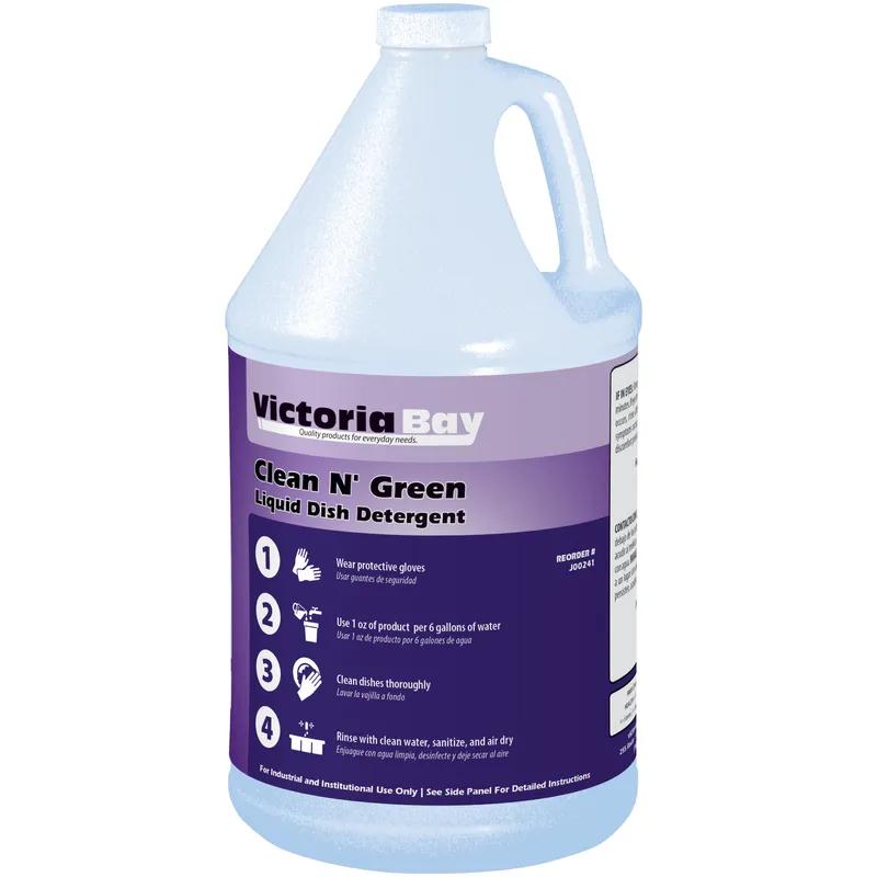 Victoria Bay Clean N’ Green Liquid Dish Detergent 1 GAL 4/Case