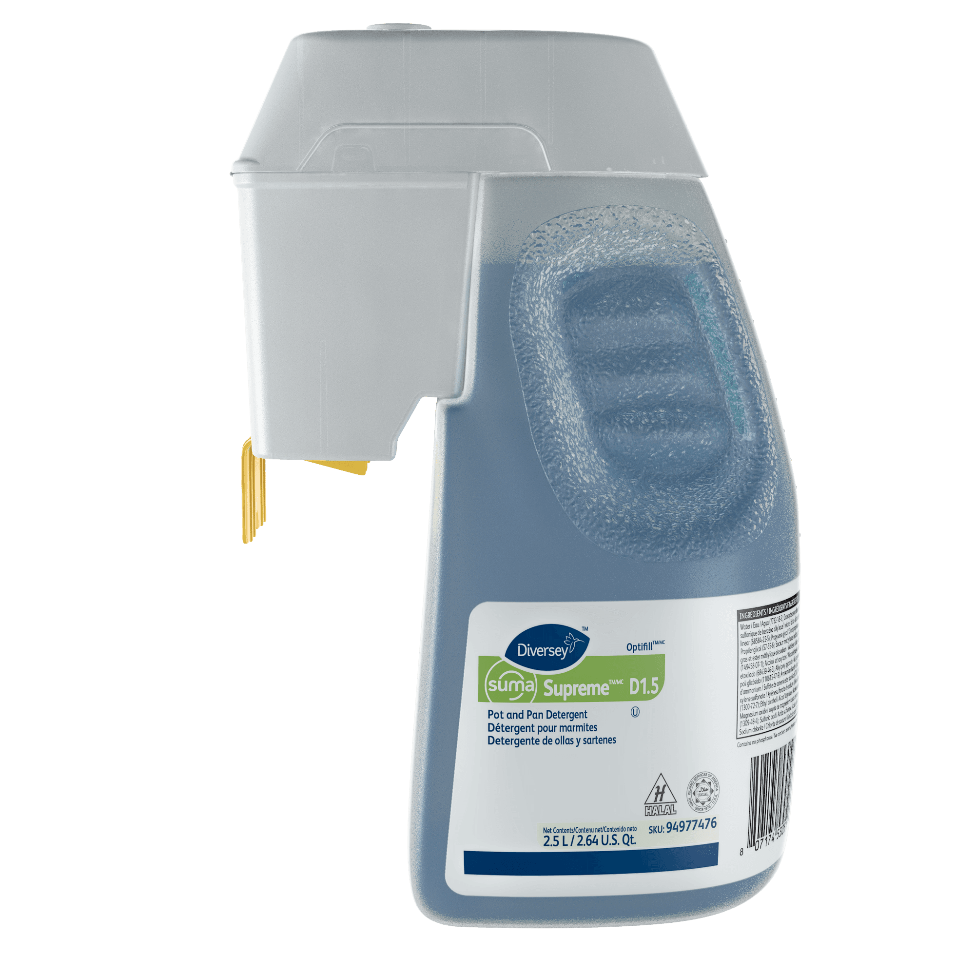 Suma® Supreme Floral Manual Pot & Pan Detergent 2.5 L Liquid Kosher 1/Case