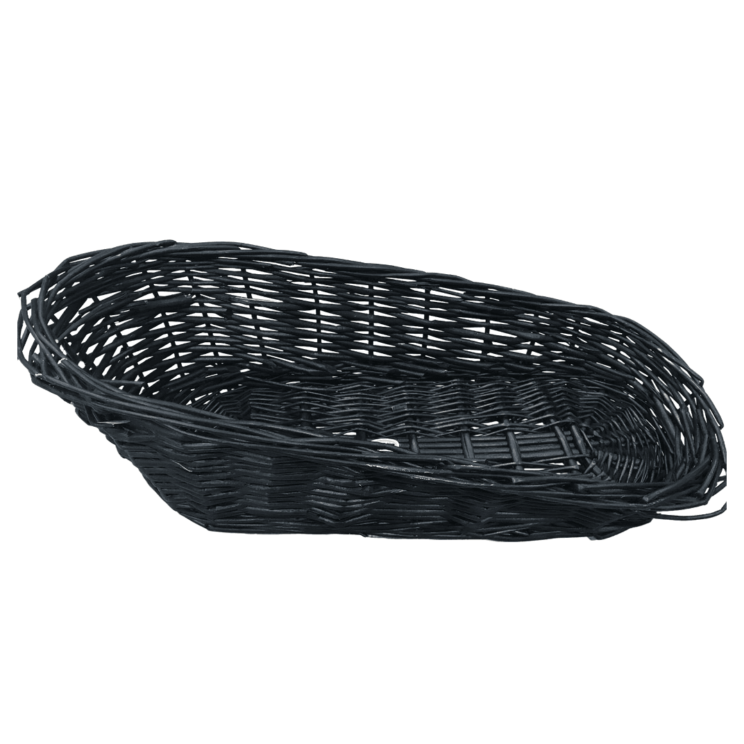 Basket 15X6.75 IN Black Gourmet Imported 1/Each