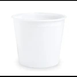 Classic Line Bucket & Tub Base 168 OZ HDPE Translucent Round 100/Case