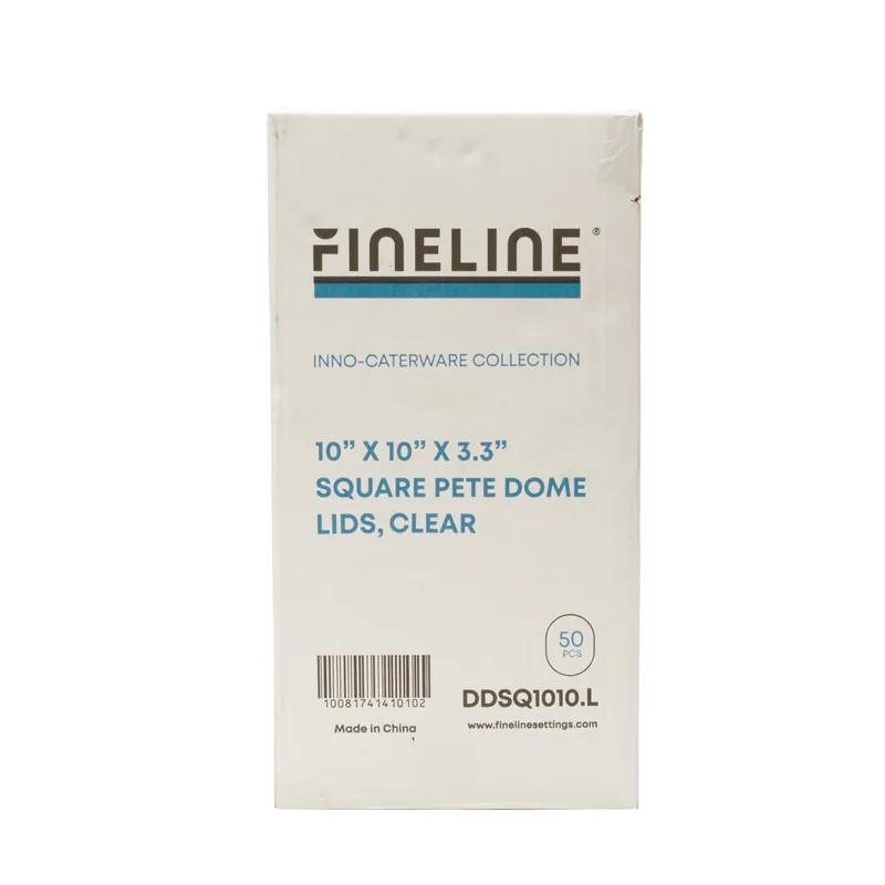 Lid Dome 10X10 IN PET Clear Square For Tray 50/Case