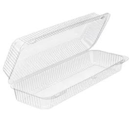 Essentials Take-Out Container Hinged With Dome Lid 14X5X3 IN RPET Clear Rectangle Bar Lock 300/Case