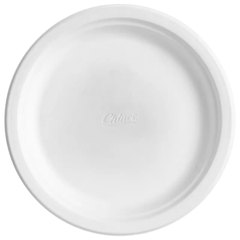 The Chinet Brand® Plate 9.75 IN Molded Fiber White Round 500/Case