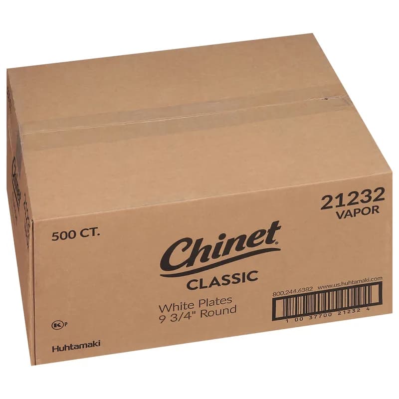 The Chinet Brand® Plate 9.75 IN Molded Fiber White Round 500/Case