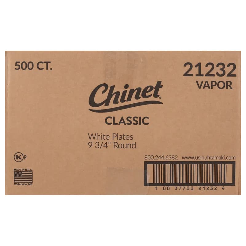 The Chinet Brand® Plate 9.75 IN Molded Fiber White Round 500/Case