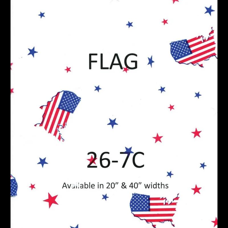 Multi-Purpose Roll 40IN X100FT Cellophane Multicolor Flag 1/Roll