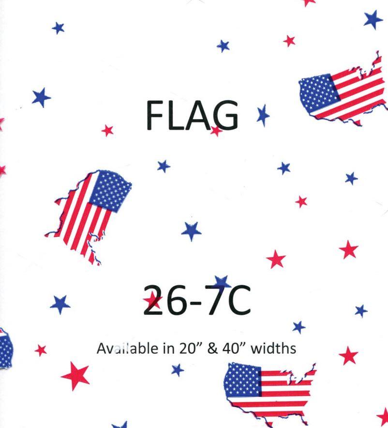 Multi-Purpose Roll 40IN X100FT Cellophane Multicolor Flag 1/Roll