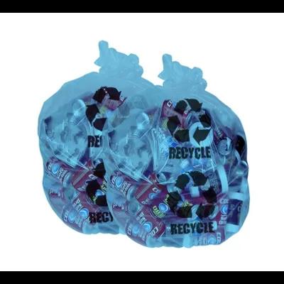Recycling Bag 30X46 IN 28 GAL Blue Resin 1.2MIL Star Seal 10 Count/Pack 10 Packs/Case 100 Count/Case