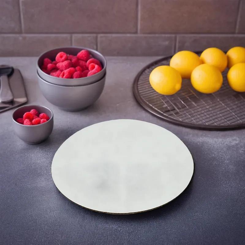 Cake Circle 16 IN Corrugated Paperboard White Round Single Wall 125/Case