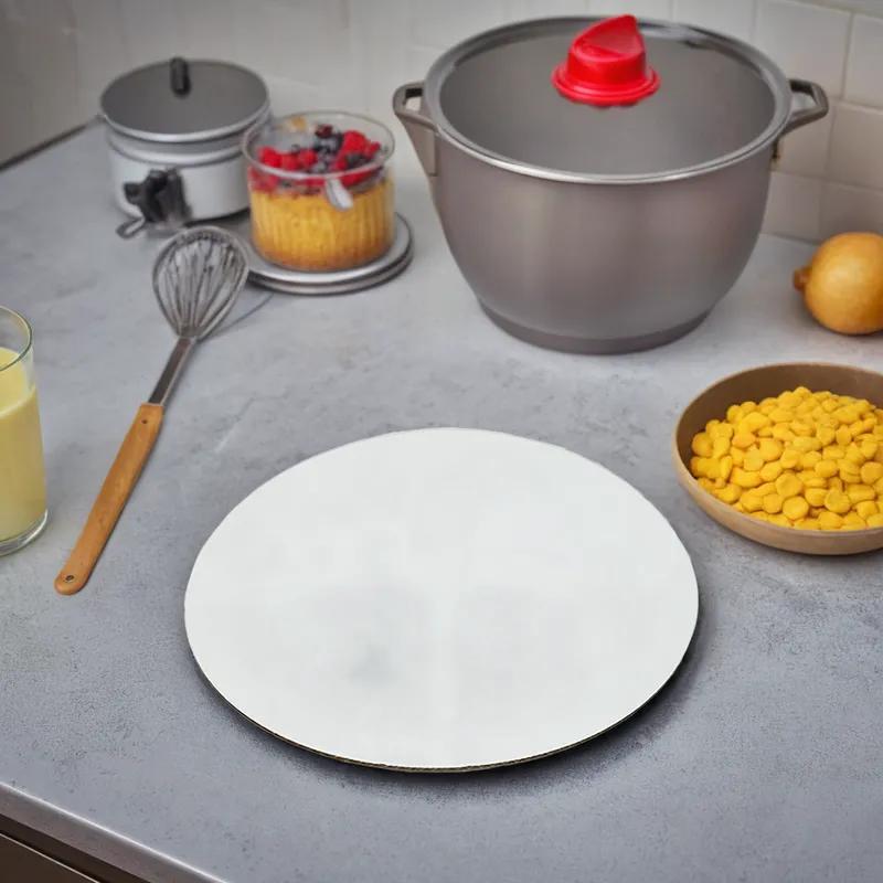 Cake Circle 16 IN Corrugated Paperboard White Round Single Wall 125/Case