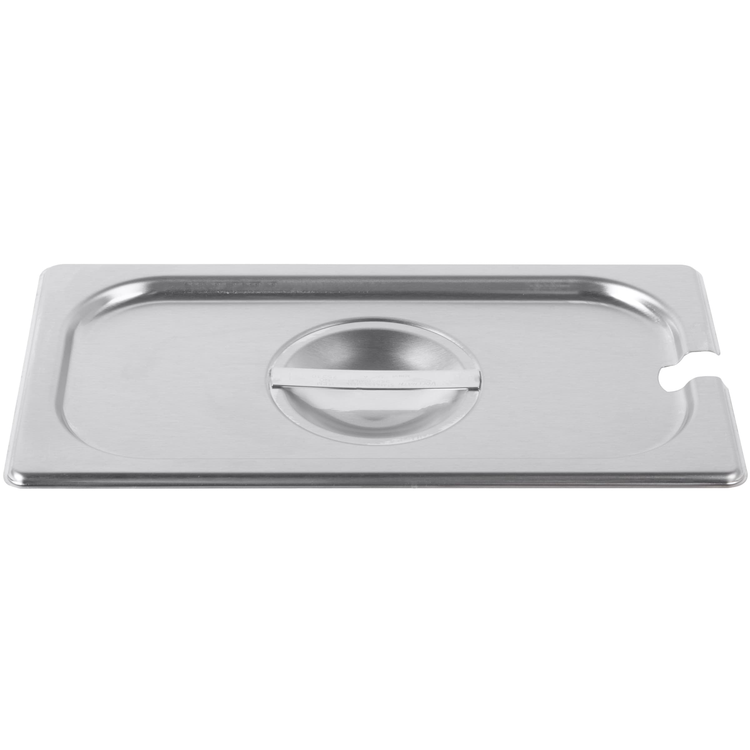 Super Pan V® Cover For Steam Table Pan 1/3 Size 7X12.81X1 IN Stainless Steel Slotted 1/Each