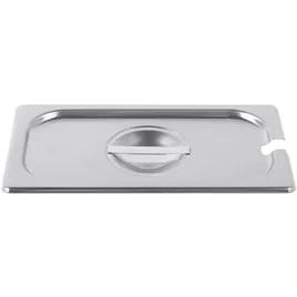 Super Pan V® Cover 7X12.81X1 IN Stainless Steel 22 Gauges For 1/3 Size Steam Pan Slotted 1/Each