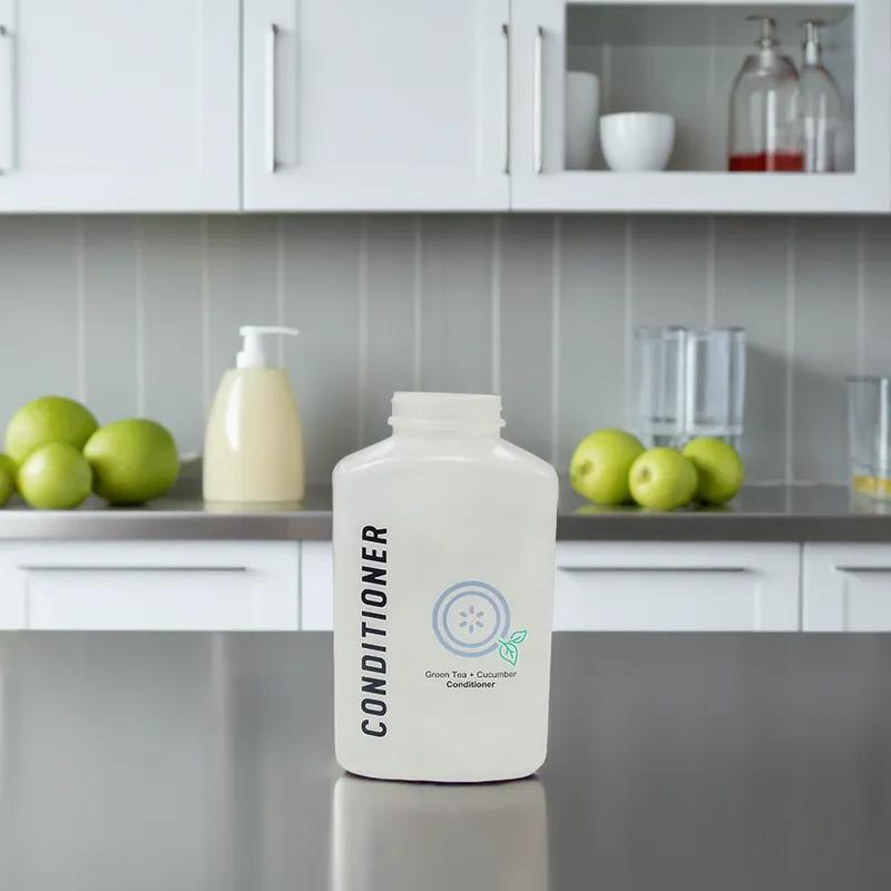 TSI Generic Oblong Green Tea Cucumber Hair Conditioner 32 FLOZ Clear Plastic Empty 1/Each