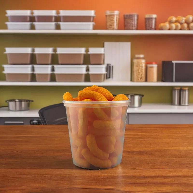 Deli Container Base 24 OZ PP Clear 500/Case