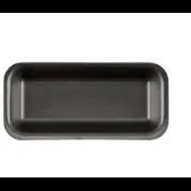 25S Meat Tray 8X14.75X1.06 IN Polystyrene Foam Black Rectangle 250/Case