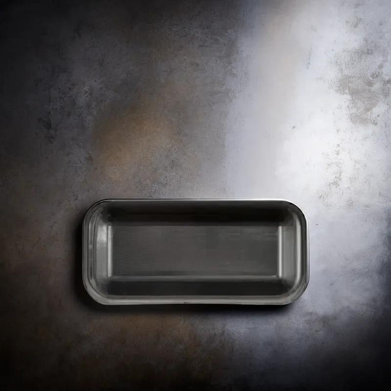 25S Meat Tray 8X14.75X1.06 IN Polystyrene Foam Black Rectangle 250/Case