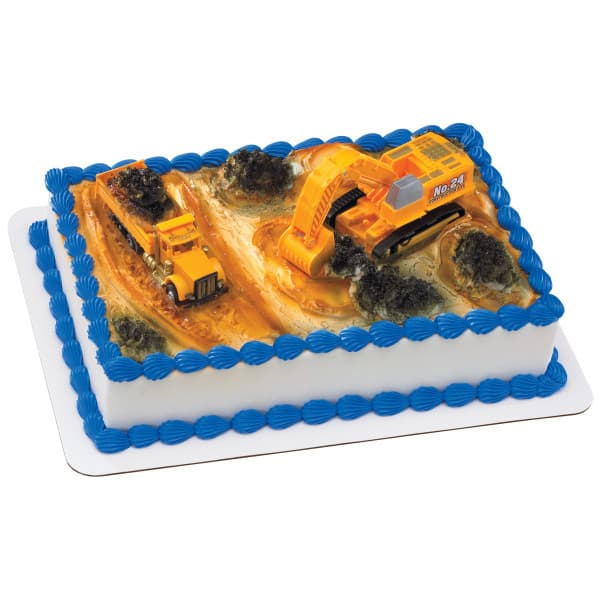 Cake Decoration Plastic Multicolor Construction Dig 6/Set