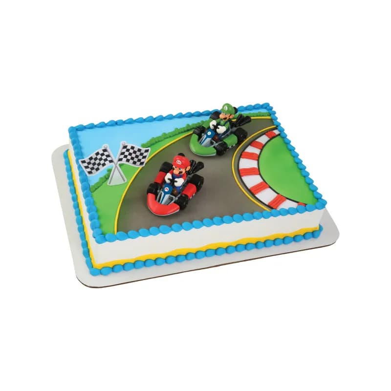 Cake Topper Kit Super Mario Kart 6/Set