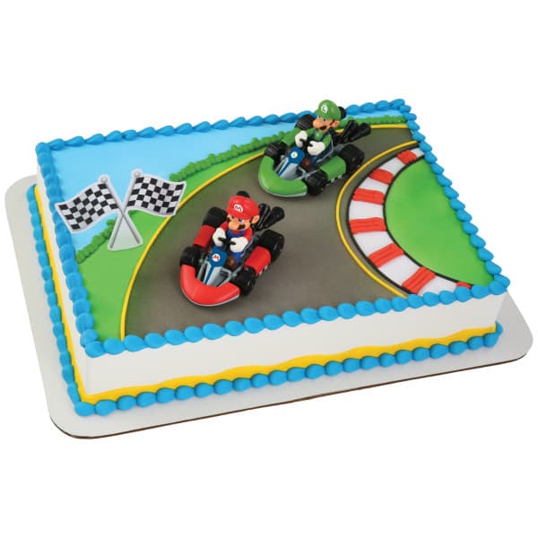 Cake Topper Kit Super Mario Kart 6/Set