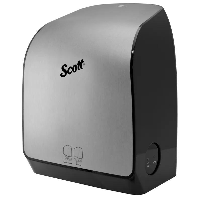 Scott® Pro Paper Towel Dispenser Green Core 12.66X16.44X9.18 IN Wall Mount Stainless Hard Roll Electronic 1/Each