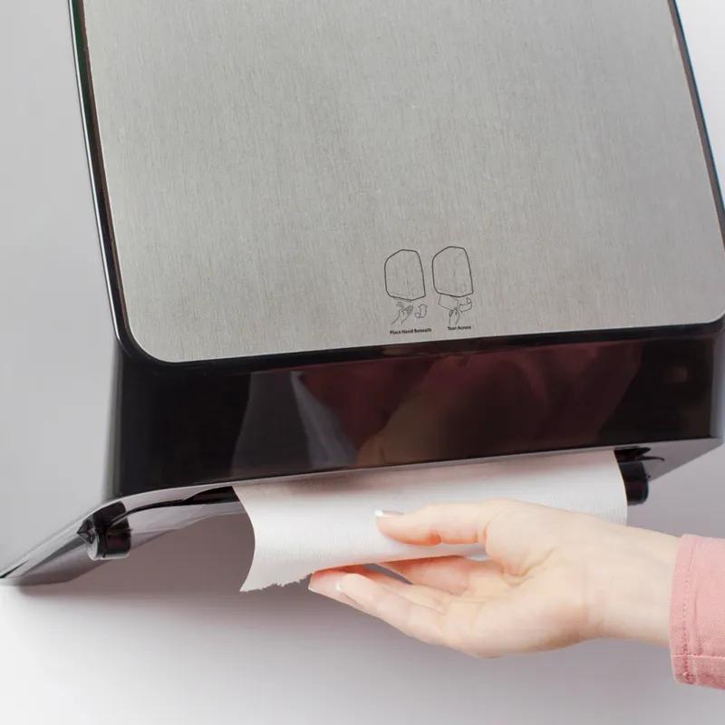 Scott® Pro Paper Towel Dispenser Green Core 12.66X16.44X9.18 IN Wall Mount Stainless Hard Roll Electronic 1/Each