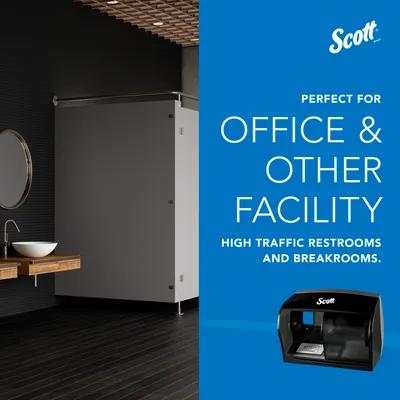 Scott® Essential Toilet Paper Dispenser 11X7.63X6 IN Wall Mount Black 2-Roll Coreless 1/Each