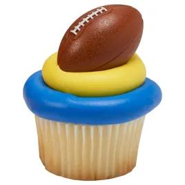 Cake & Cupcake Topper Pick 2X1.3X1.5 IN Plastic Brown Football 144/Pack