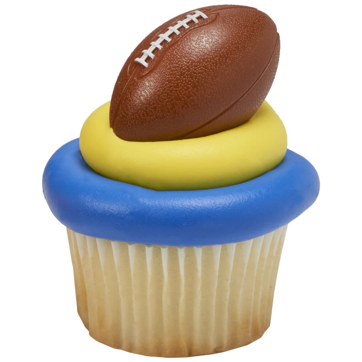 Cake & Cupcake Topper Pick 2X1.3X1.5 IN Plastic Brown Football 144/Pack
