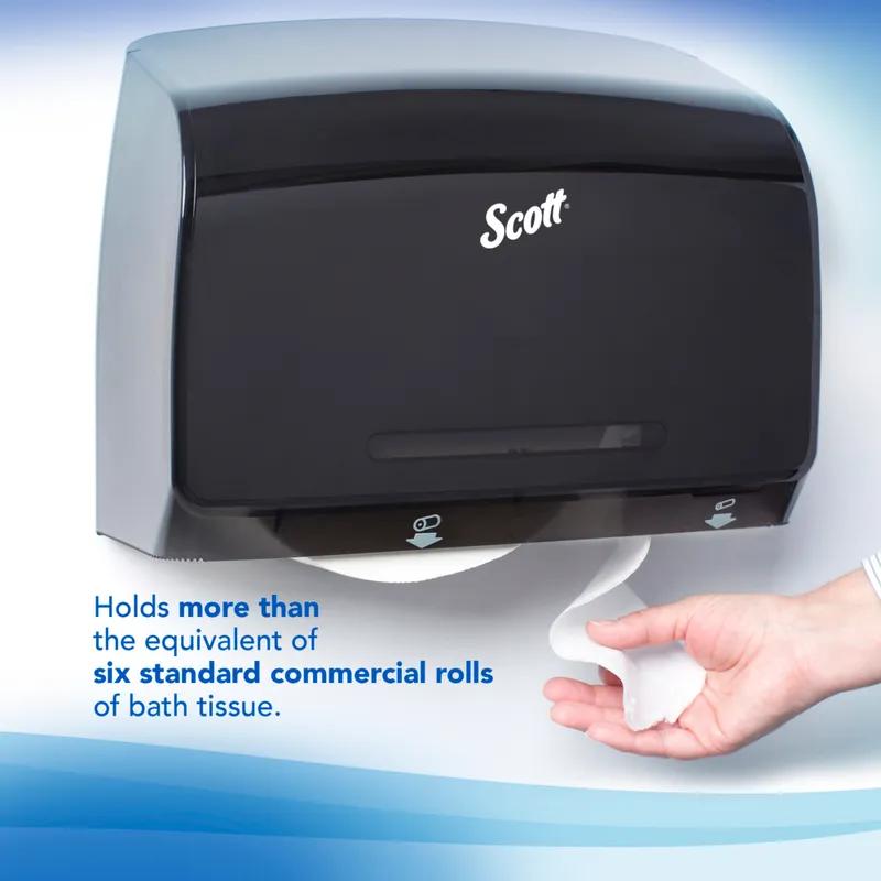 Scott® Professional Toilet Paper Dispenser 14.13X13.39X5.87 IN Wall Mount Black Coreless Jumbo (JRT) 9.38IN Roll 1/Each