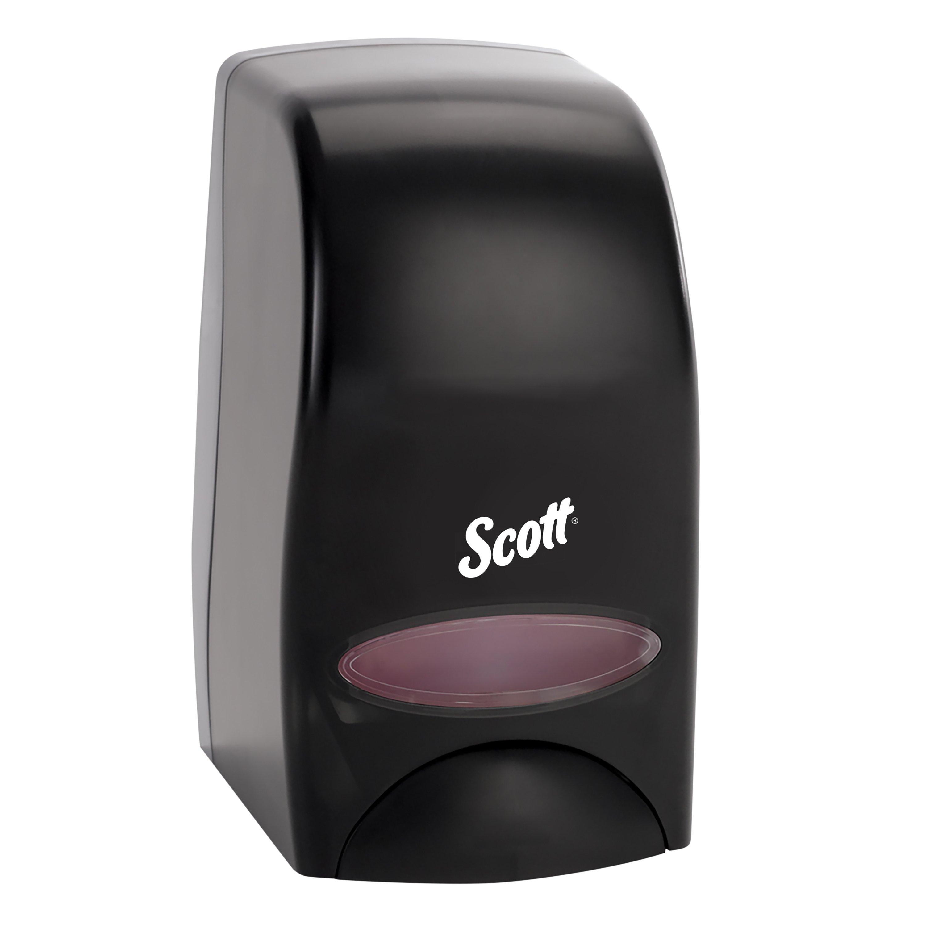 Scott® Essential Hand Sanitizer & Soap Dispenser 1000 mL 4.85X8.36X5.43 IN Black Manual Surface Mount 1/Each