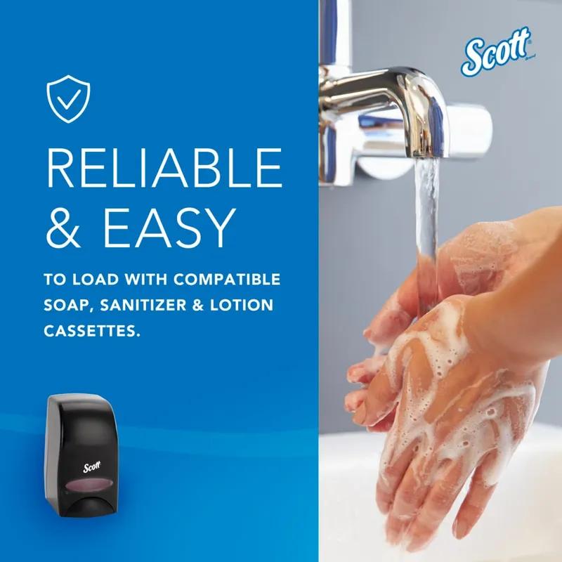 Scott® Essential Hand Sanitizer & Soap Dispenser 1000 mL 4.85X8.36X5.43 IN Black Manual Surface Mount 1/Each