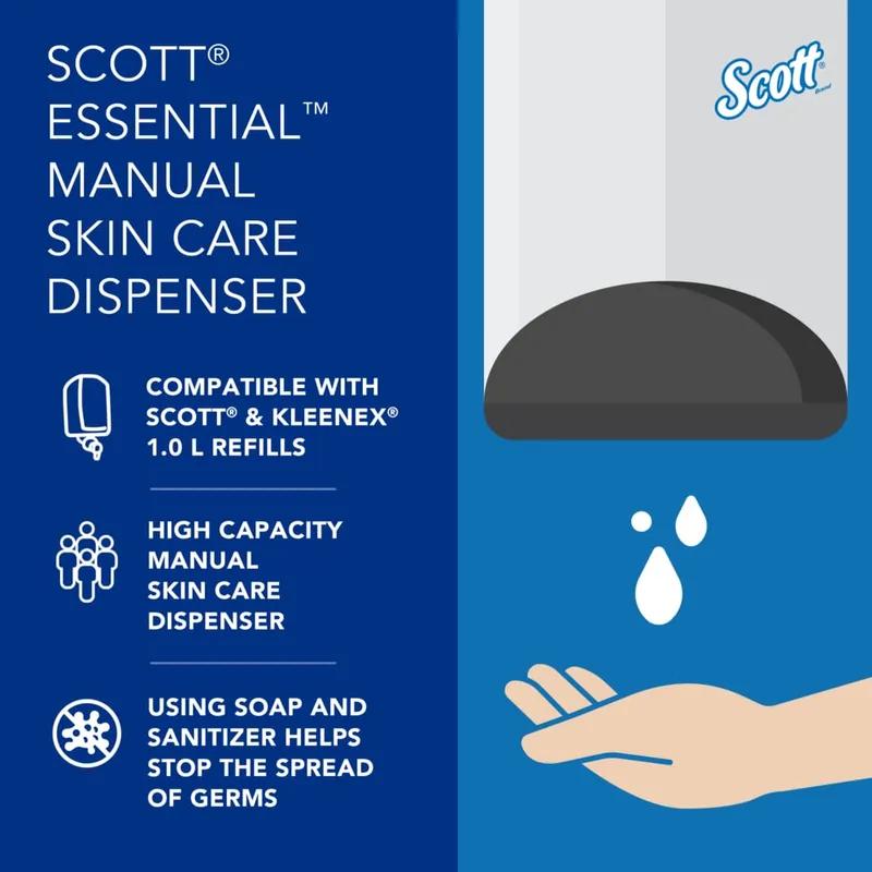 Scott® Essential Hand Sanitizer & Soap Dispenser 1000 mL 4.85X8.36X5.43 IN Black Manual Surface Mount 1/Each