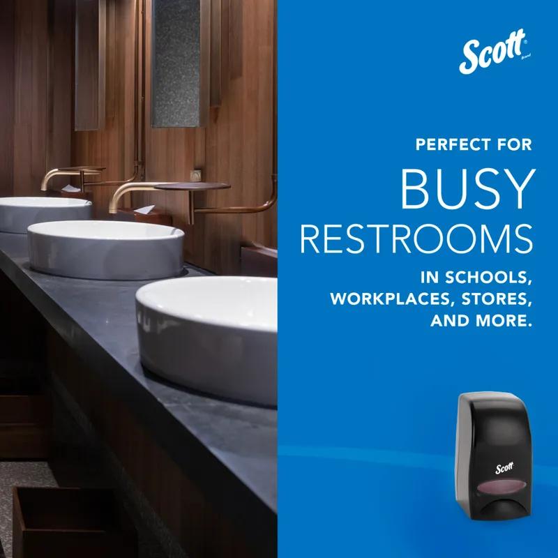 Scott® Essential Hand Sanitizer & Soap Dispenser 1000 mL 4.85X8.36X5.43 IN Black Manual Surface Mount 1/Each