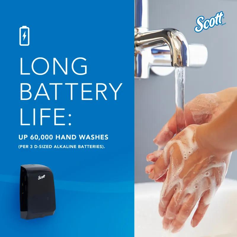 Scott® Pro Hand Sanitizer & Soap Dispenser 7.29X11.69X4 IN Black Electronic Surface Mount Cassette 1/Each