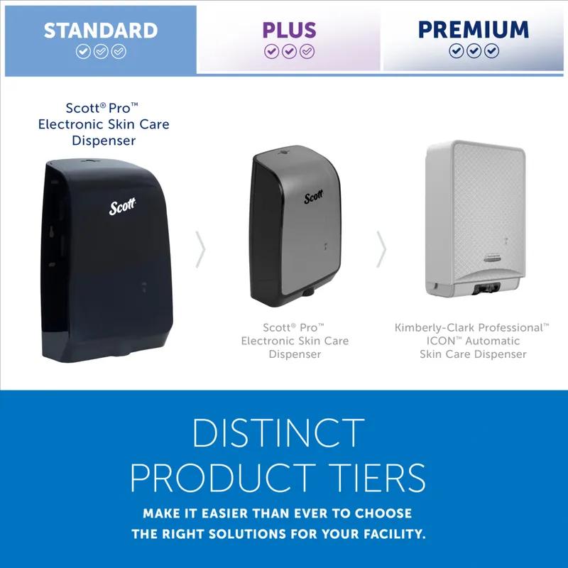 Scott® Pro Hand Sanitizer & Soap Dispenser 7.29X11.69X4 IN Black Electronic Surface Mount Cassette 1/Each