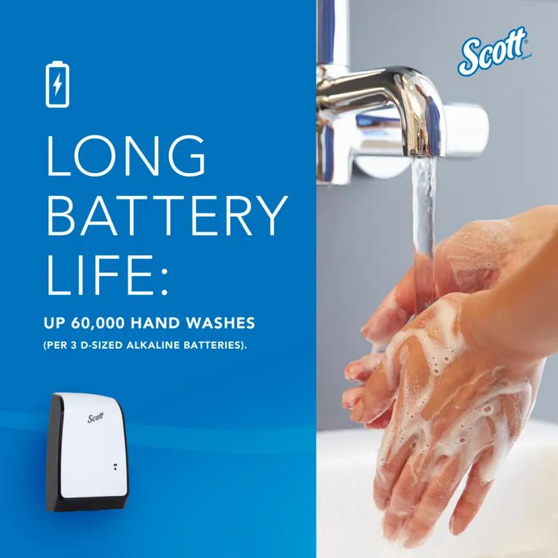 Scott® Hand Sanitizer & Soap Dispenser 7.29X11.69X4 IN White Electronic Surface Mount 1/Each