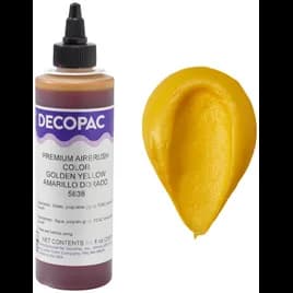 Golden Yellow Airbrush Color 8 OZ Yellow Premium 1/Each