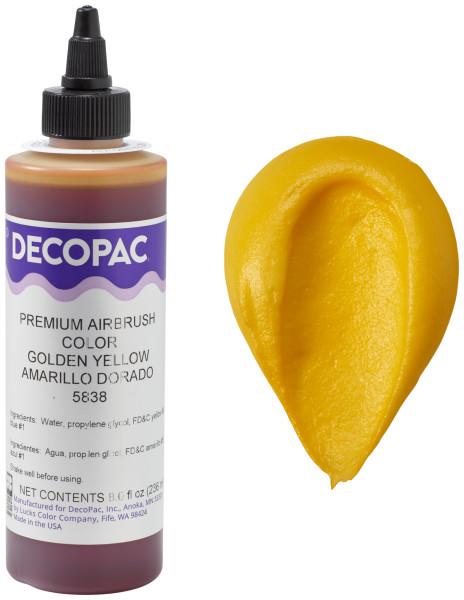Golden Yellow Airbrush Color 8 OZ Yellow Premium 1/Each