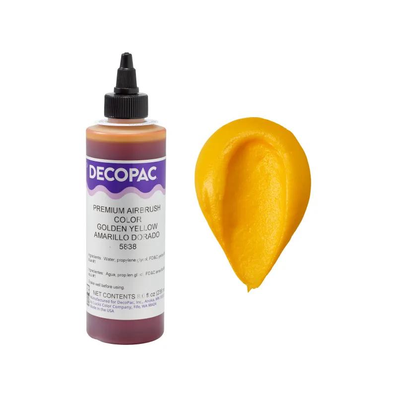 Golden Yellow Airbrush Color 8 OZ Yellow Premium 1/Each