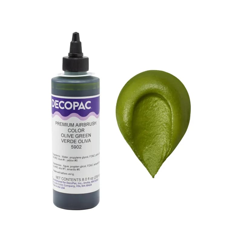 Olive Green Airbrush Color 8 OZ Green Premium 1/Each