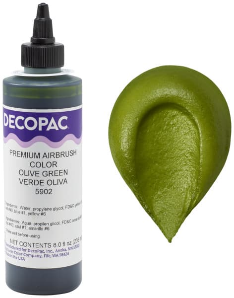 Olive Green Airbrush Color 8 OZ Green Premium 1/Each