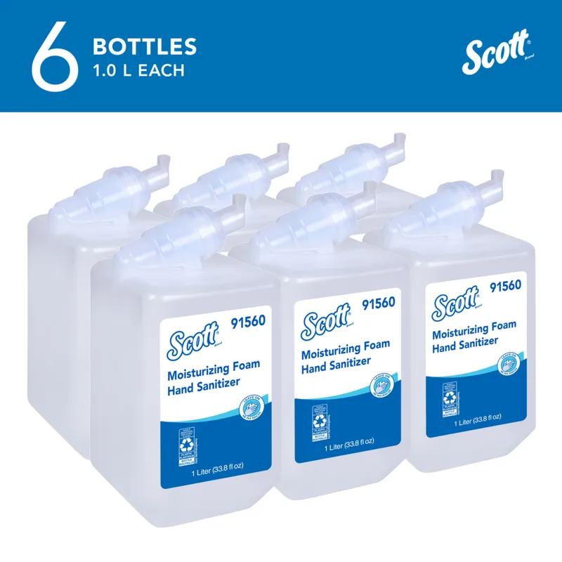 Scott® Hand Sanitizer Foam 1 L Fresh Scent Clear 62% Ethyl Alcohol 6/Case