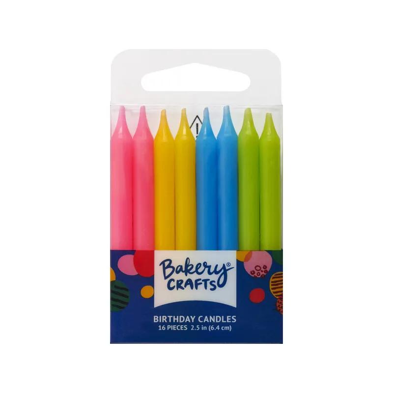 Candle 2.5 IN Assorted Smooth 12/Pack