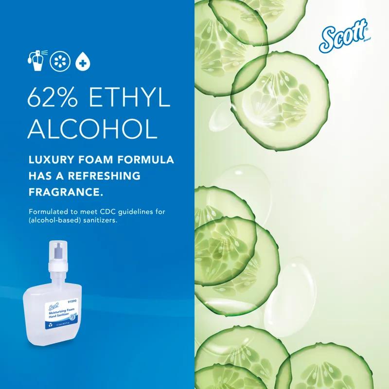 Scott® Pro Hand Sanitizer Foam 1.2 L Fresh Scent Clear 62% Ethyl Alcohol 2/Case