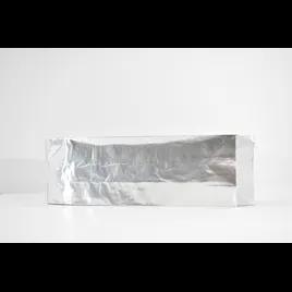 Hot Dog Bag 3X2X9 IN Foil-Lined Paper Silver White Unprinted Gusset 1000/Case
