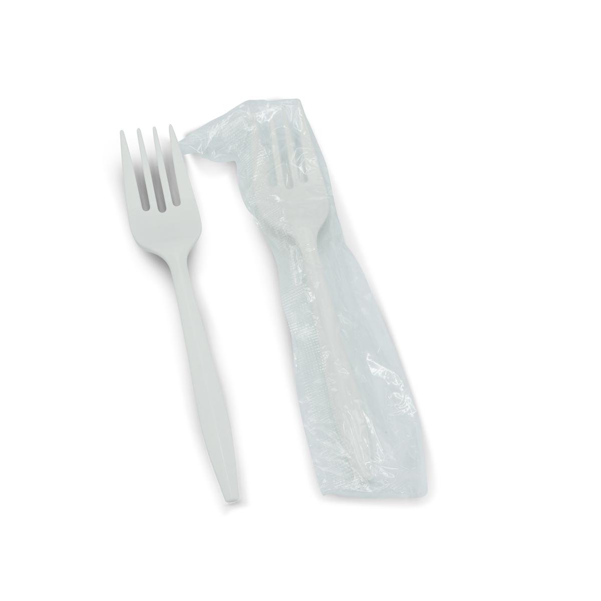 Victoria Bay Fork PP White Medium Weight Individually Wrapped 1000/Case