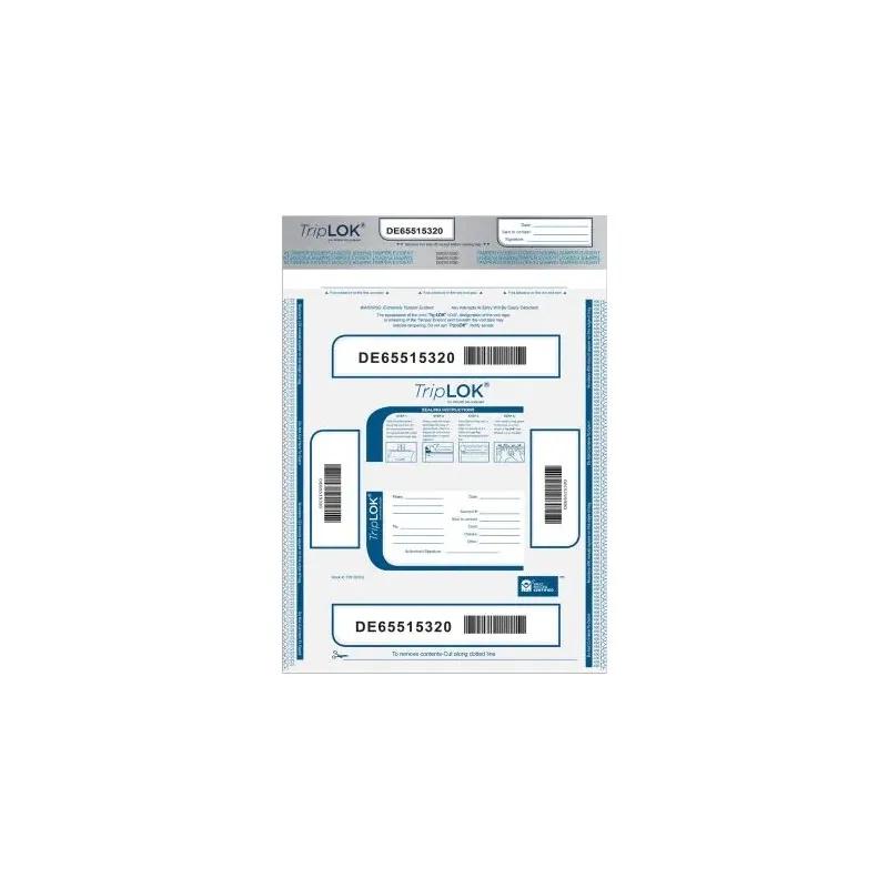 TripLok OTP Return Bag 15X20 IN Clear Plastic Tamper-Evident 50/Pack