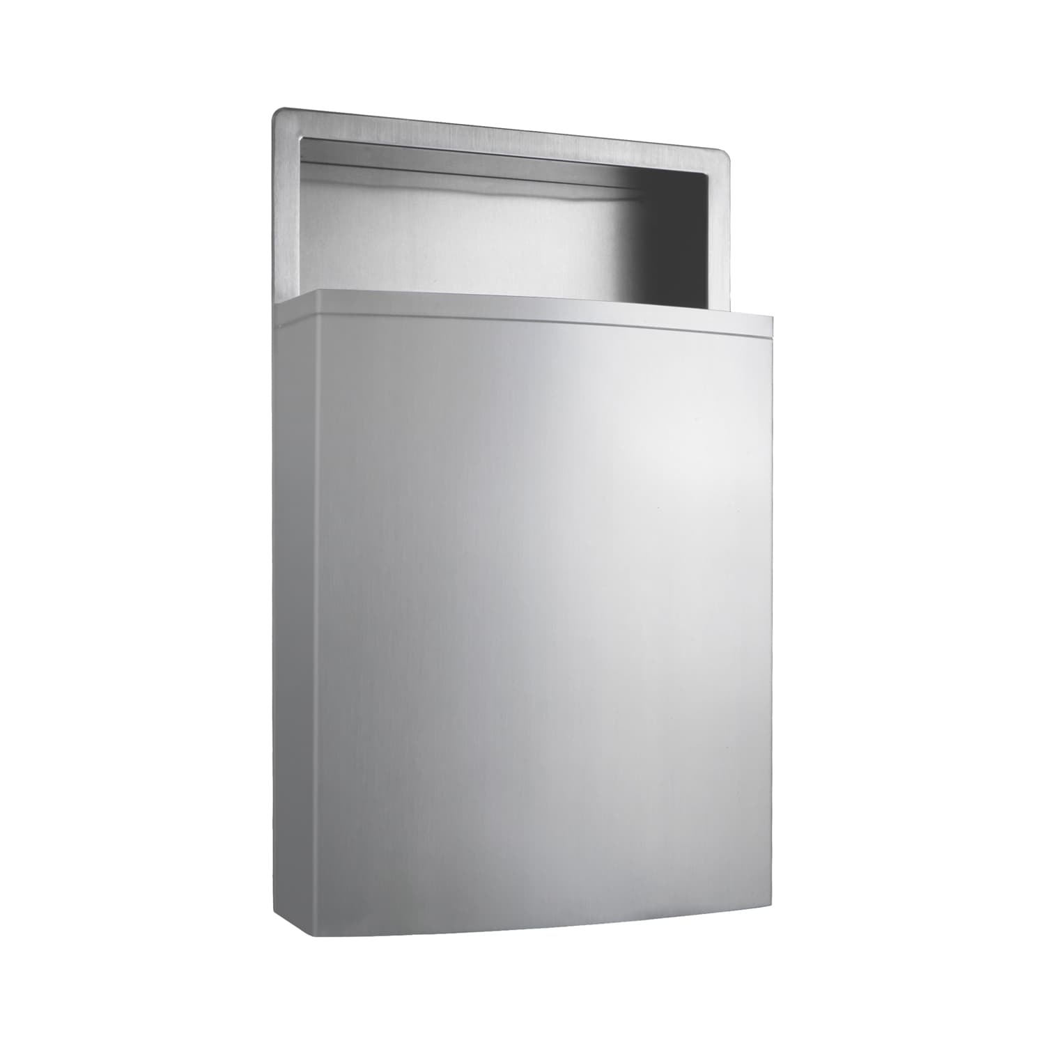 Trash Can 12.8 GAL Stainless Steel Recessed Open Top 1/Each