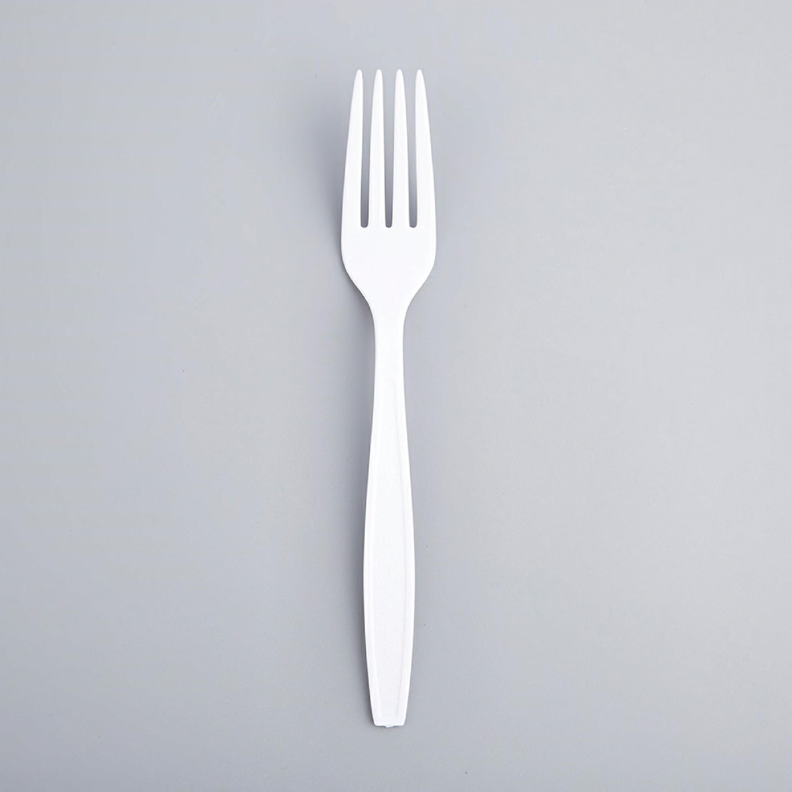 Victoria Bay Fork 7 IN PS White Heavy Duty 100 Count/Pack 10 Packs/Case 1000 Count/Case