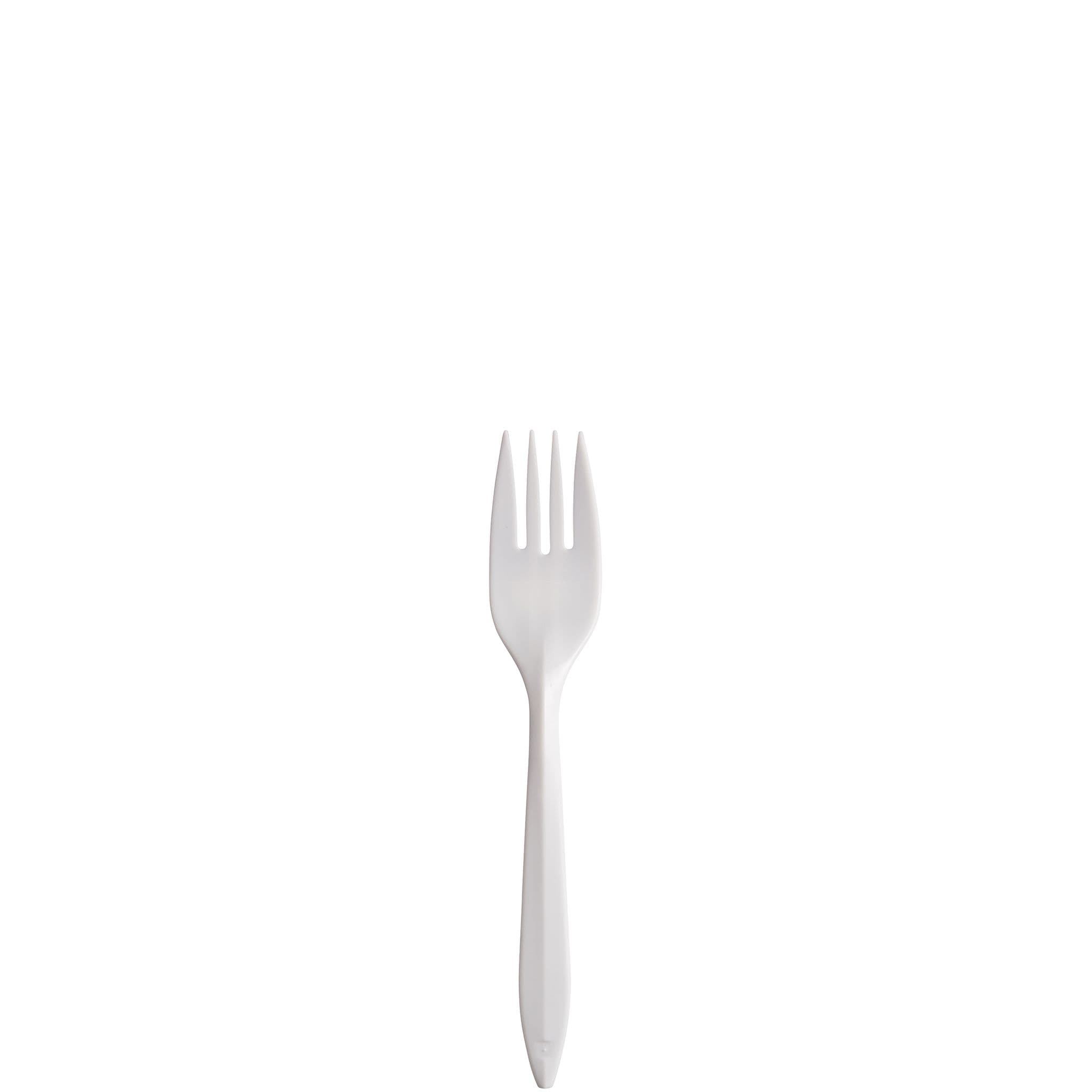 Dart® Style Setter® Fork 6.1 IN PP White Medium Weight Microwave Safe 1000/Case